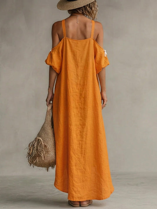 Casual Vacation Linen And Cotton Dresses